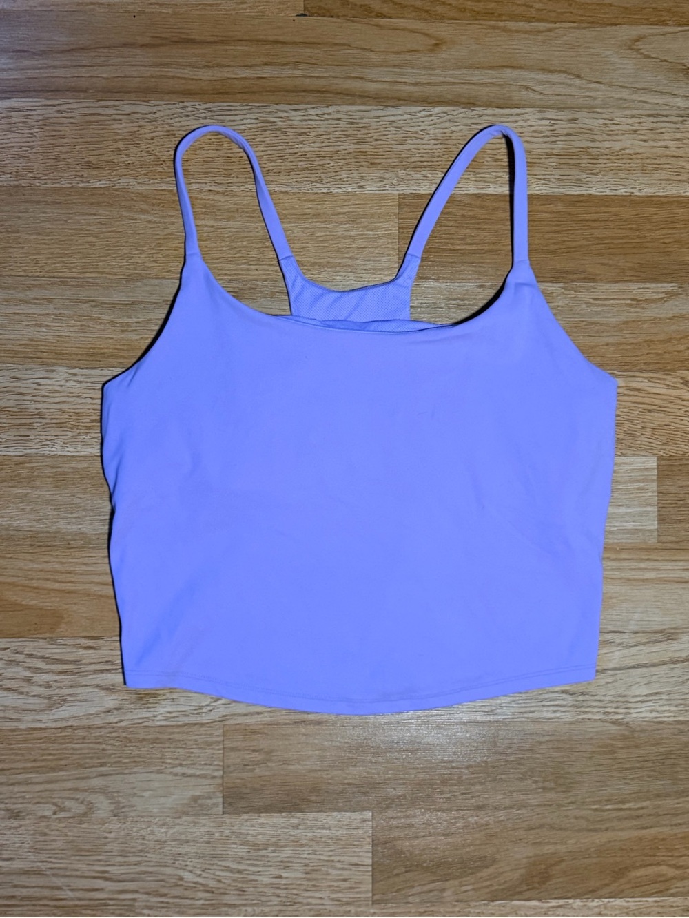 all in motion Lavender Cropped Tank with Thin Straps